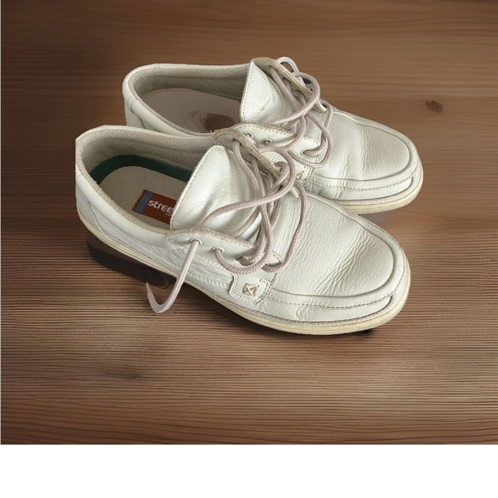 Streetcars Men's US 10 M Ivory Leather Lace-up Round Toe Comfort Shoes